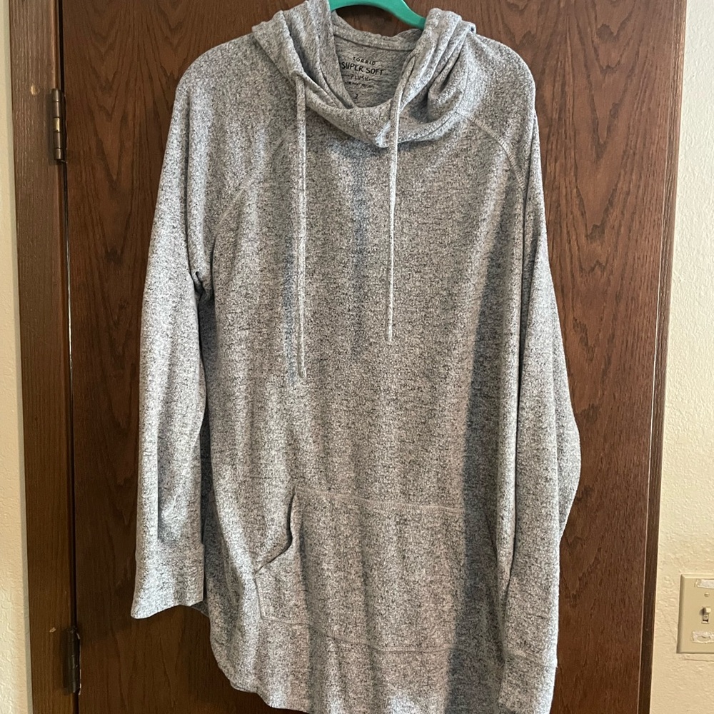 Torrid size 2 Gray Hooded Sweatshirt